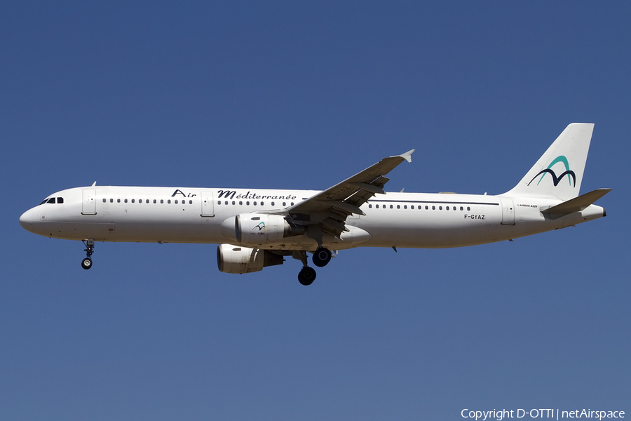 Air Mediterranee Airbus A321-111 (F-GYAZ) | Photo 414075