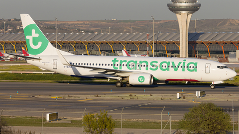 Transavia France Boeing 737-8K2 (F-GZHK) at  Madrid - Barajas, Spain