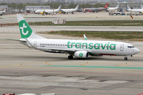 Transavia France Boeing 737-84P (F-GZHS) at  Barcelona - El Prat, Spain