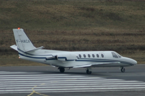 Champagne Airlines Cessna 550 Citation II (F-HACA) at  Luxembourg - Findel, Luxembourg