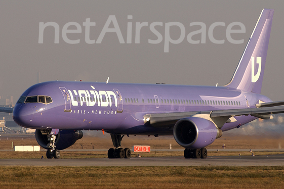 L'Avion (Elysair) Boeing 757-230 (F-HAVN) at  Frankfurt am Main, Germany