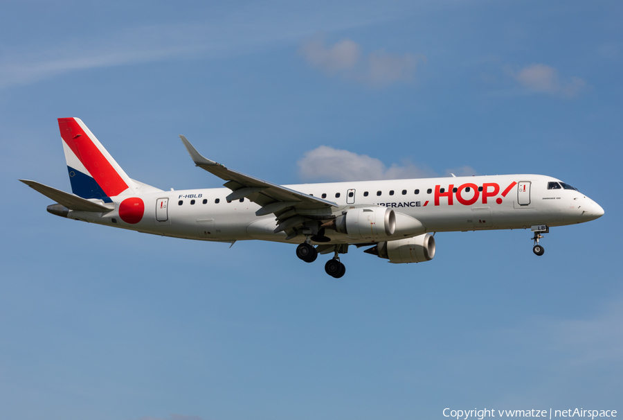HOP! Embraer ERJ-190LR (ERJ-190-100LR) (F-HBLB) | Photo 452979