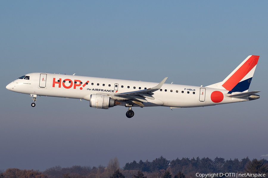 HOP! Embraer ERJ-190LR (ERJ-190-100LR) (F-HBLB) | Photo 540147