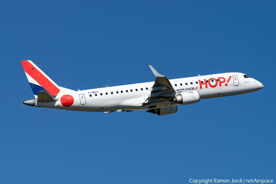 HOP! Embraer ERJ-190LR (ERJ-190-100LR) (F-HBLC) | Photo 409262