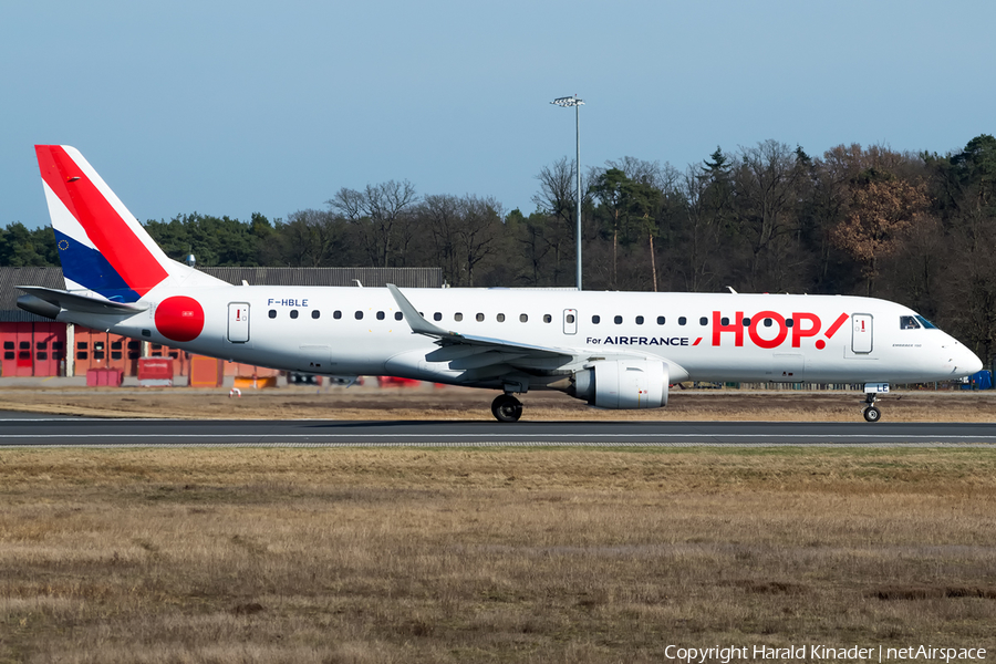 HOP! Embraer ERJ-190LR (ERJ-190-100LR) (F-HBLE) | Photo 296878