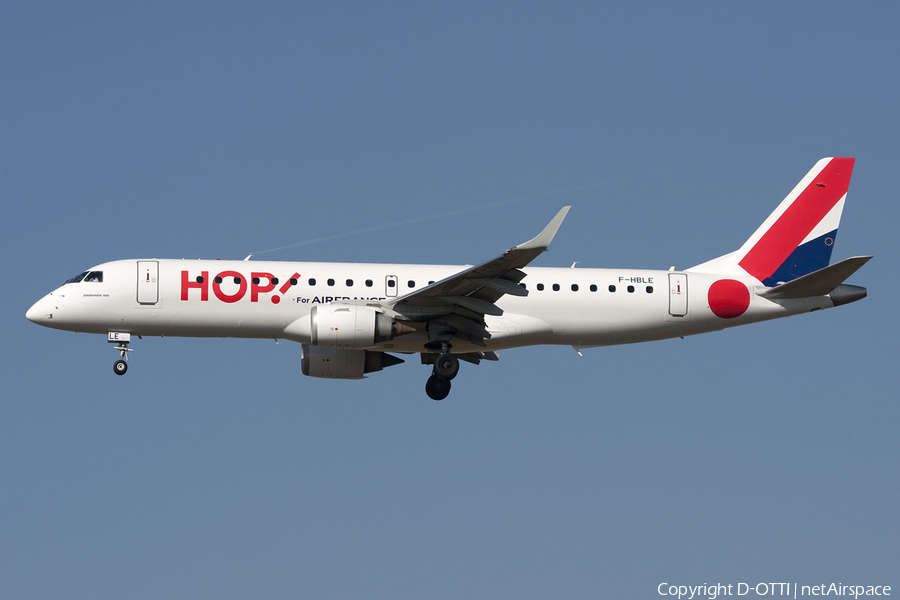 HOP! Embraer ERJ-190LR (ERJ-190-100LR) (F-HBLE) | Photo 434140