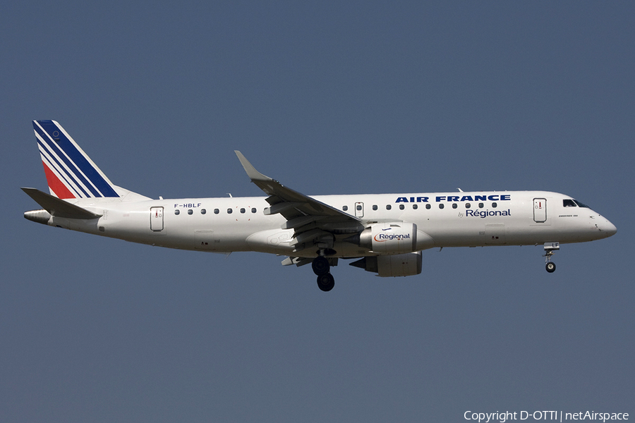 Air France (Régional) Embraer ERJ-190LR (ERJ-190-100LR) (F-HBLF) | Photo 272759