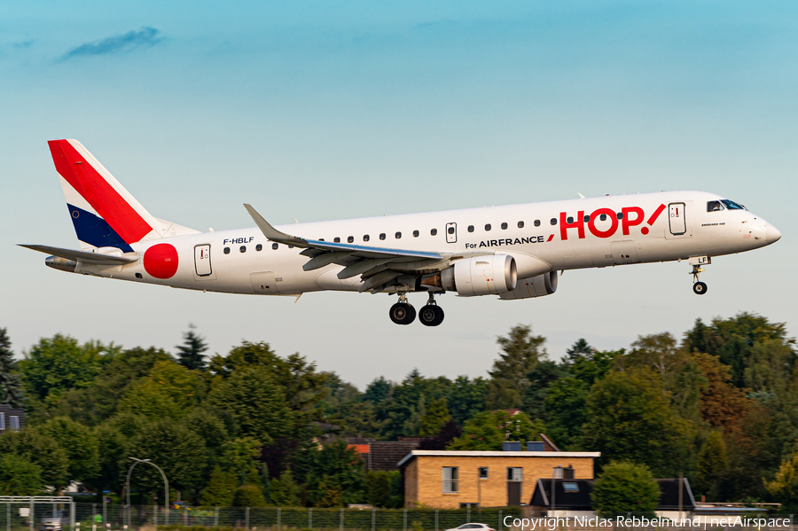 HOP! Embraer ERJ-190LR (ERJ-190-100LR) (F-HBLF) | Photo 400874