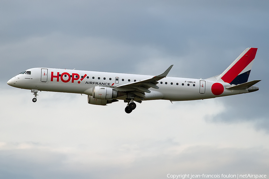 HOP! Embraer ERJ-190STD (ERJ-190-100STD) (F-HBLH) | Photo 189386
