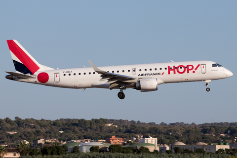 HOP! Embraer ERJ-190STD (ERJ-190-100STD) (F-HBLK) at  Palma De Mallorca - Son San Juan, Spain