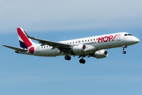 HOP! Embraer ERJ-190STD (ERJ-190-100STD) (F-HBLK) at  Warsaw - Frederic Chopin International, Poland