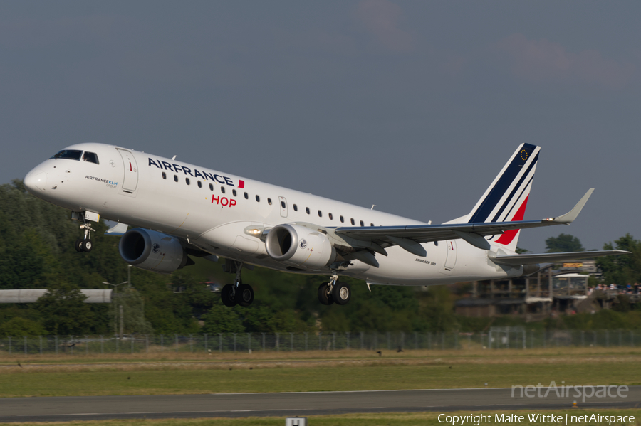 Air France HOP Embraer ERJ-190STD (ERJ-190-100STD) (F-HBLL) | Photo 454801
