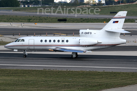 Wuerth Aviation Dassault Falcon 50EX (F-OHFO) at  Lisbon - Portela, Portugal