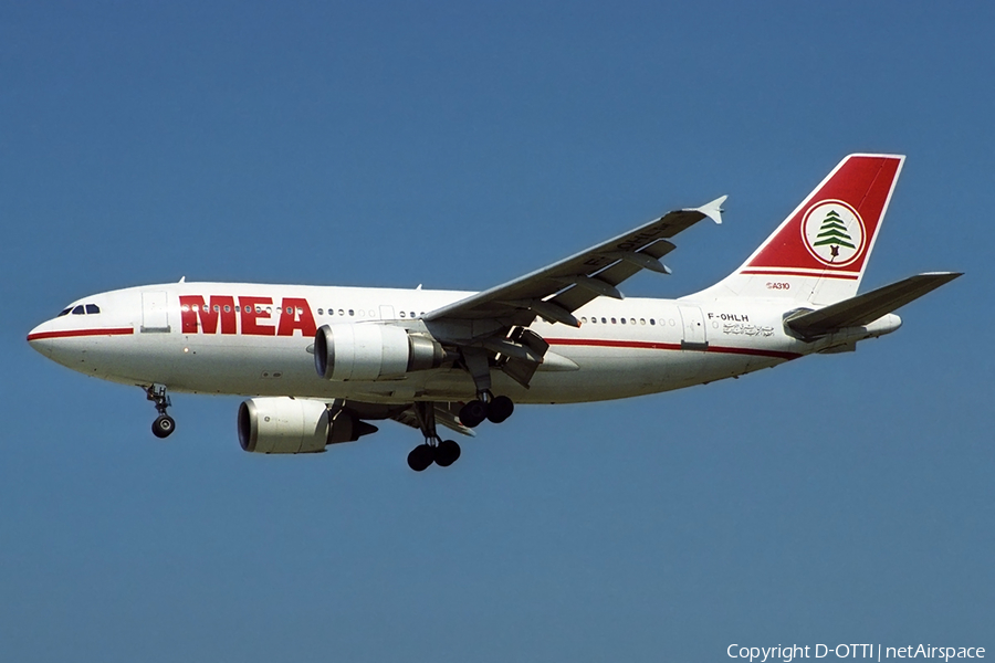 MEA - Middle East Airlines Airbus A310-304 (F-OHLH) | Photo 357635