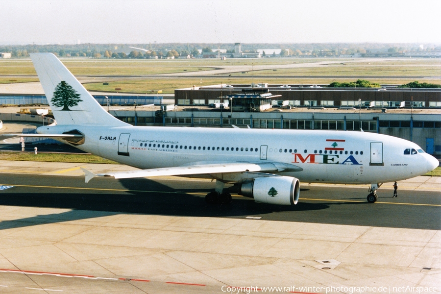 MEA - Middle East Airlines Airbus A310-304 (F-OHLH) | Photo 450021