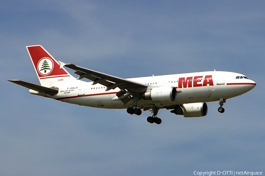 MEA - Middle East Airlines Airbus A310-304 (F-OHLH) | Photo 269047