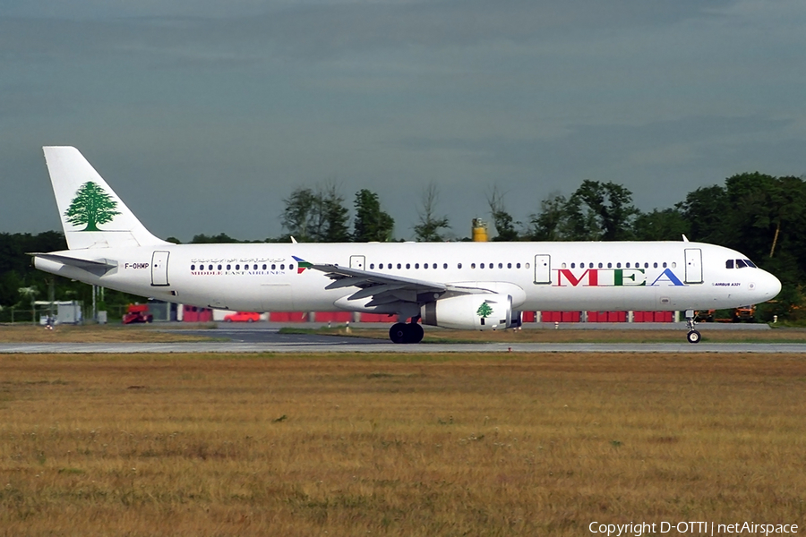 MEA - Middle East Airlines Airbus A321-231 (F-OHMP) | Photo 279243