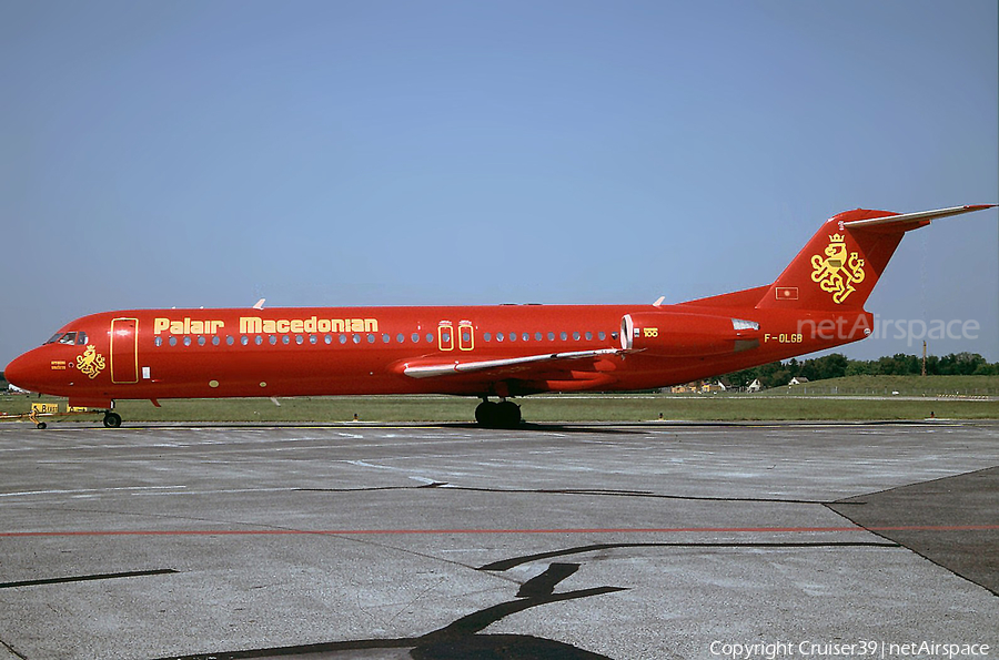 Palair Macedonian Fokker 100 (F-OLGB) | Photo 602762