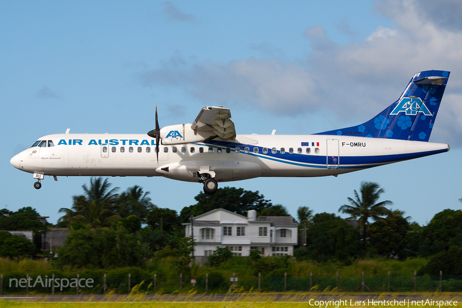 Air Austral ATR 72-500 (F-OMRU) | Photo 425089