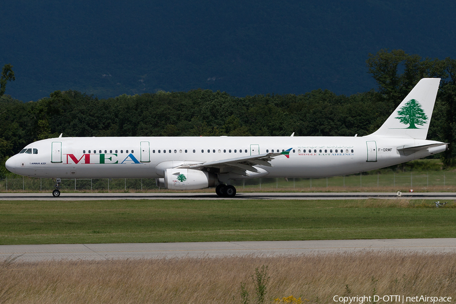 MEA - Middle East Airlines Airbus A321-231 (F-ORMF) | Photo 201460