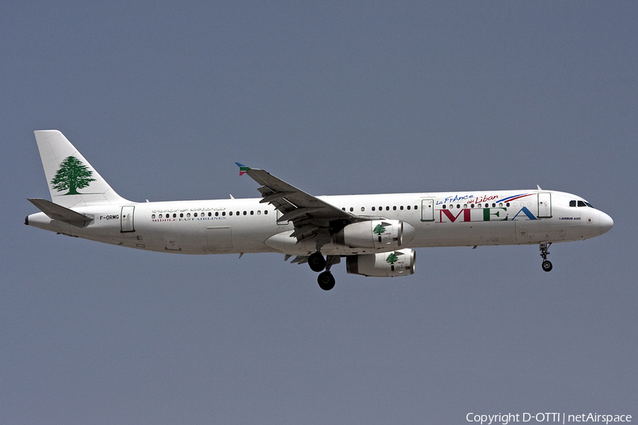 MEA - Middle East Airlines Airbus A321-231 (F-ORMG) | Photo 286807