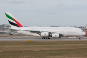 Emirates Airbus A380-841 (F-WWAE) at  Hamburg - Finkenwerder, Germany