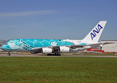 All Nippon Airways - ANA Airbus A380-841 (F-WWAF) at  Hamburg - Finkenwerder, Germany