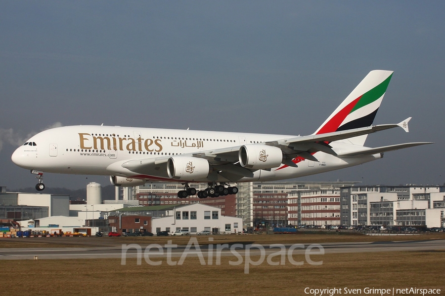 Emirates Airbus A380-861 (F-WWAH) | Photo 42218