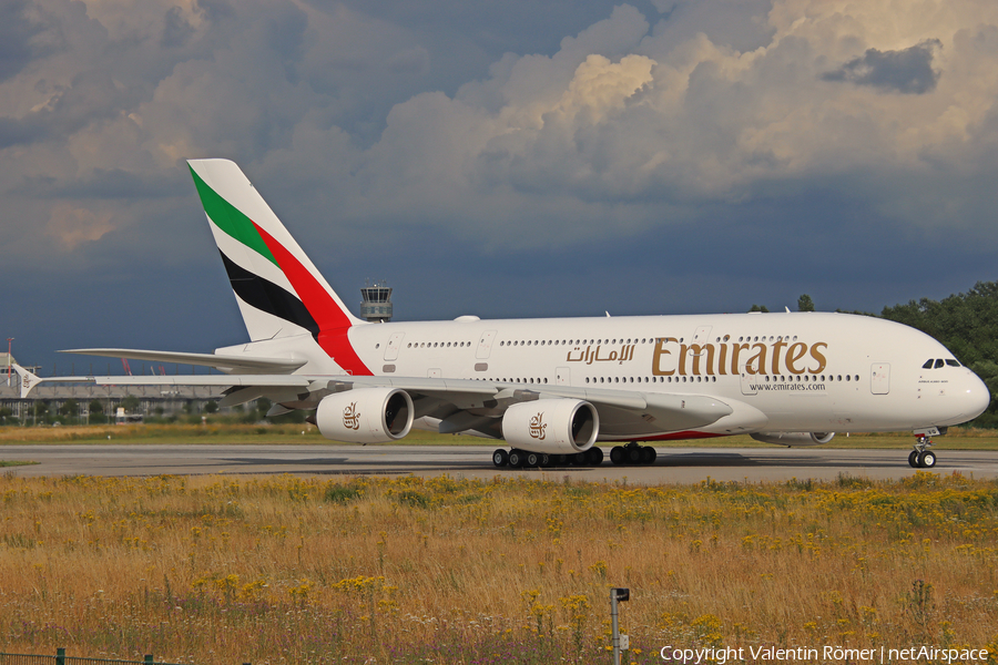 Emirates Airbus A380-842 (F-WWAJ) | Photo 485445