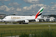 Emirates Airbus A380-861 (F-WWAJ) at  Hamburg - Finkenwerder, Germany