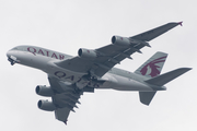 Qatar Airways Airbus A380-861 (F-WWAJ) at  In Flight - Hamburg, Germany