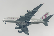 Qatar Airways Airbus A380-861 (F-WWAJ) at  In Flight - Hamburg, Germany