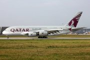 Qatar Airways Airbus A380-861 (F-WWAJ) at  Hamburg - Finkenwerder, Germany