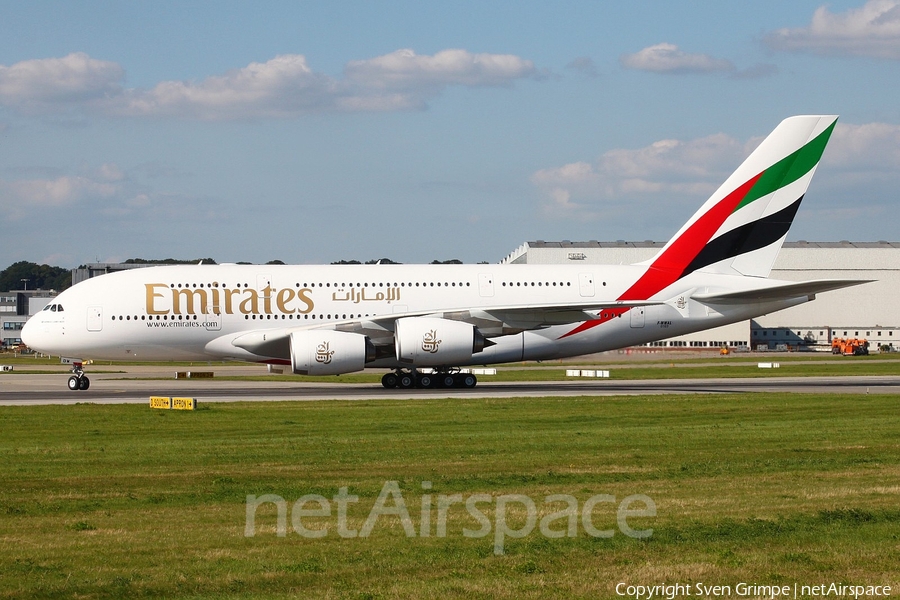 Emirates Airbus A380-861 (F-WWAL) | Photo 21652