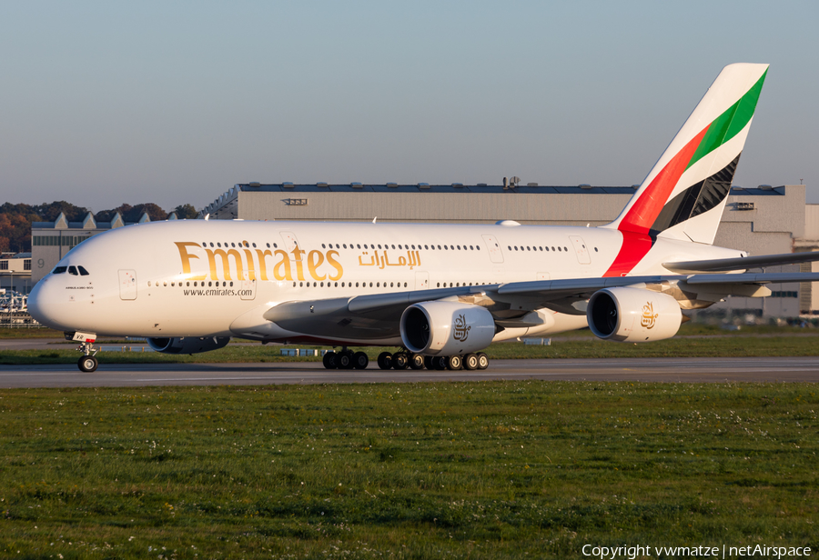 Emirates Airbus A380-861 (F-WWAM) | Photo 477418
