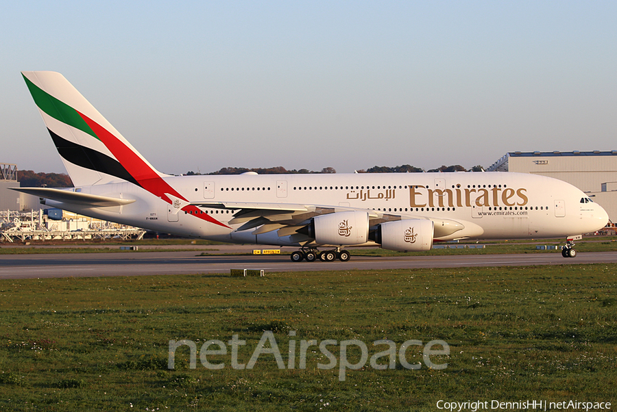 Emirates Airbus A380-861 (F-WWAM) | Photo 477451