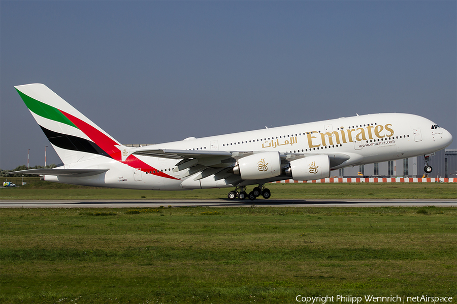 Emirates Airbus A380-861 (F-WWAP) | Photo 123682
