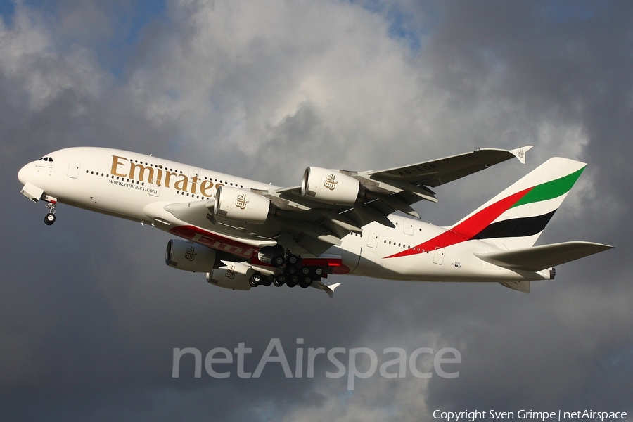 Emirates Airbus A380-861 (F-WWAP) | Photo 90734