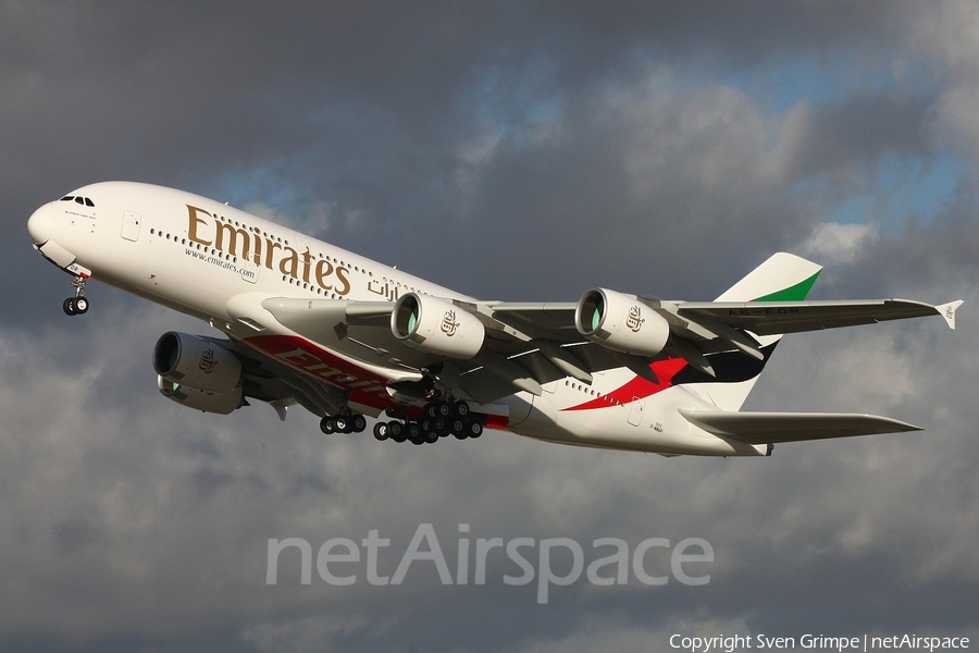 Emirates Airbus A380-861 (F-WWAP) | Photo 91609