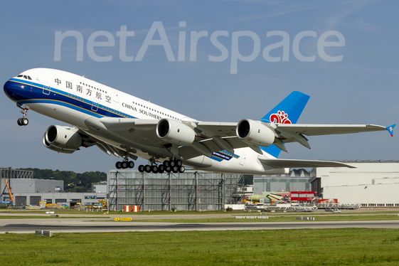 China Southern Airlines Airbus A380-841 (F-WWAR) at  Hamburg - Finkenwerder, Germany