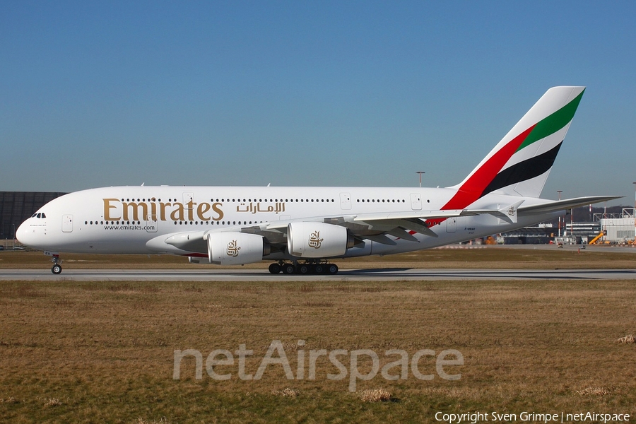 Emirates Airbus A380-861 (F-WWAR) | Photo 42755