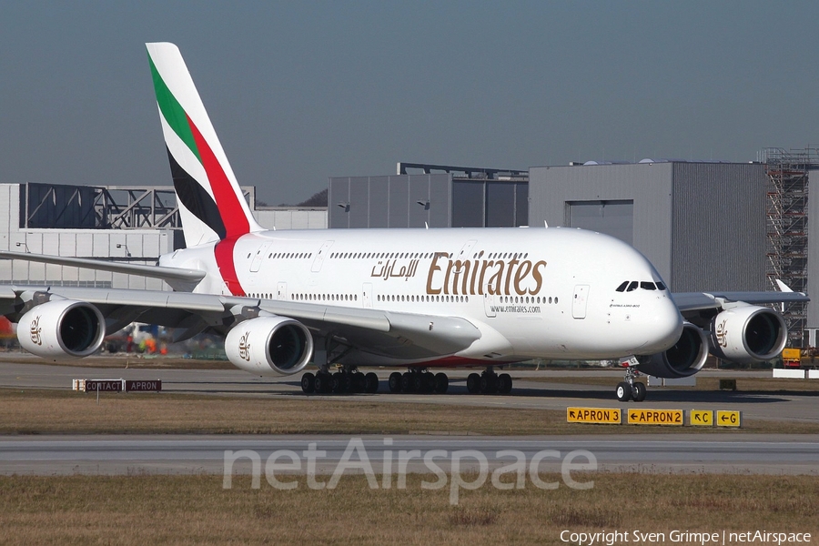 Emirates Airbus A380-861 (F-WWAR) | Photo 43228