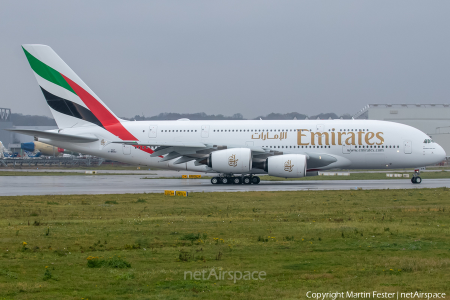 Emirates Airbus A380-842 (F-WWAU) | Photo 410584