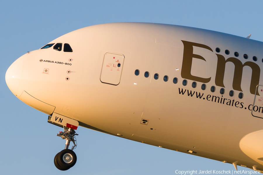 Emirates Airbus A380-842 (F-WWAU) | Photo 429859
