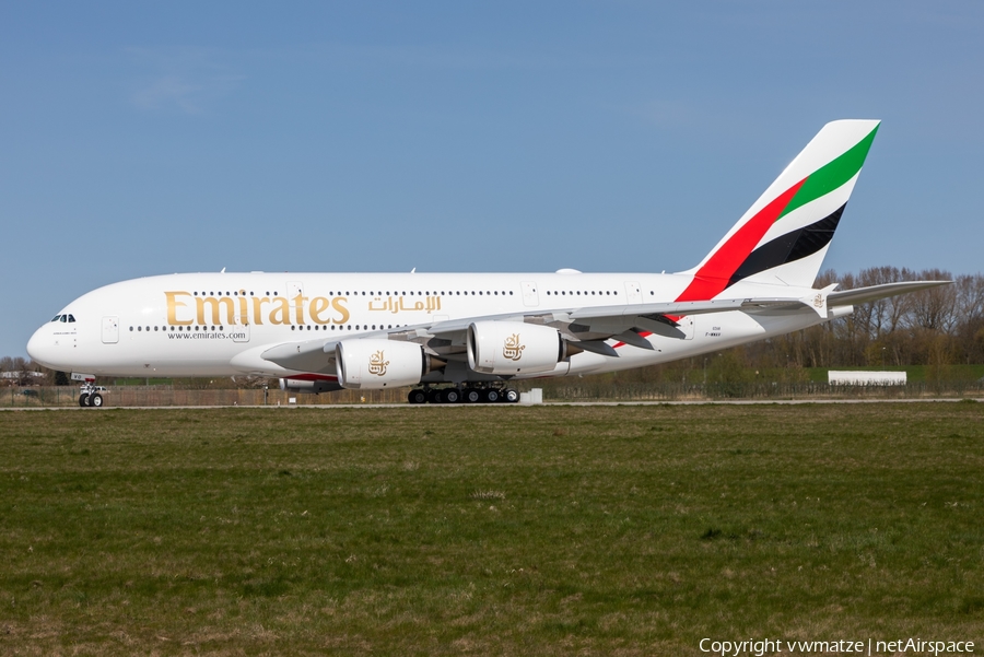 Emirates Airbus A380-842 (F-WWAV) | Photo 442695