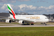 Emirates Airbus A380-842 (F-WWAV) at  Hamburg - Finkenwerder, Germany