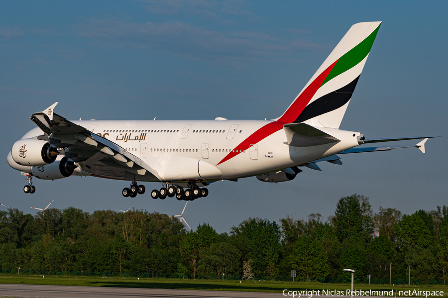 Emirates Airbus A380-842 (F-WWAV) | Photo 450898