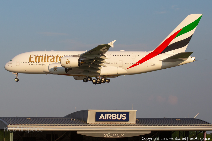 Emirates Airbus A380-842 (F-WWAV) | Photo 450922