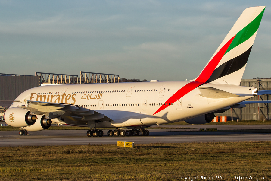 Emirates Airbus A380-861 (F-WWAX) | Photo 132554
