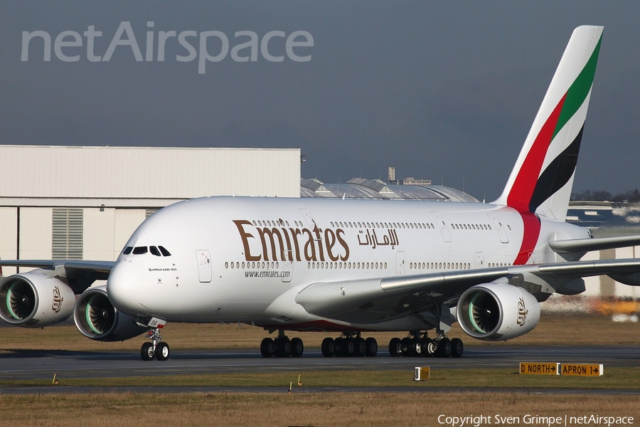 Emirates Airbus A380-861 (F-WWAX) | Photo 66535